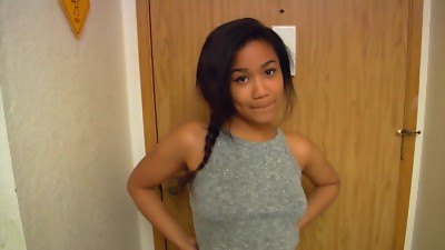 Loni Veteran Youthful Dark-hued College girl Lets Her Professor Jizm I